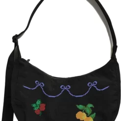 Baggu Medium Nylon Crescent Bag - Cross Stitch
