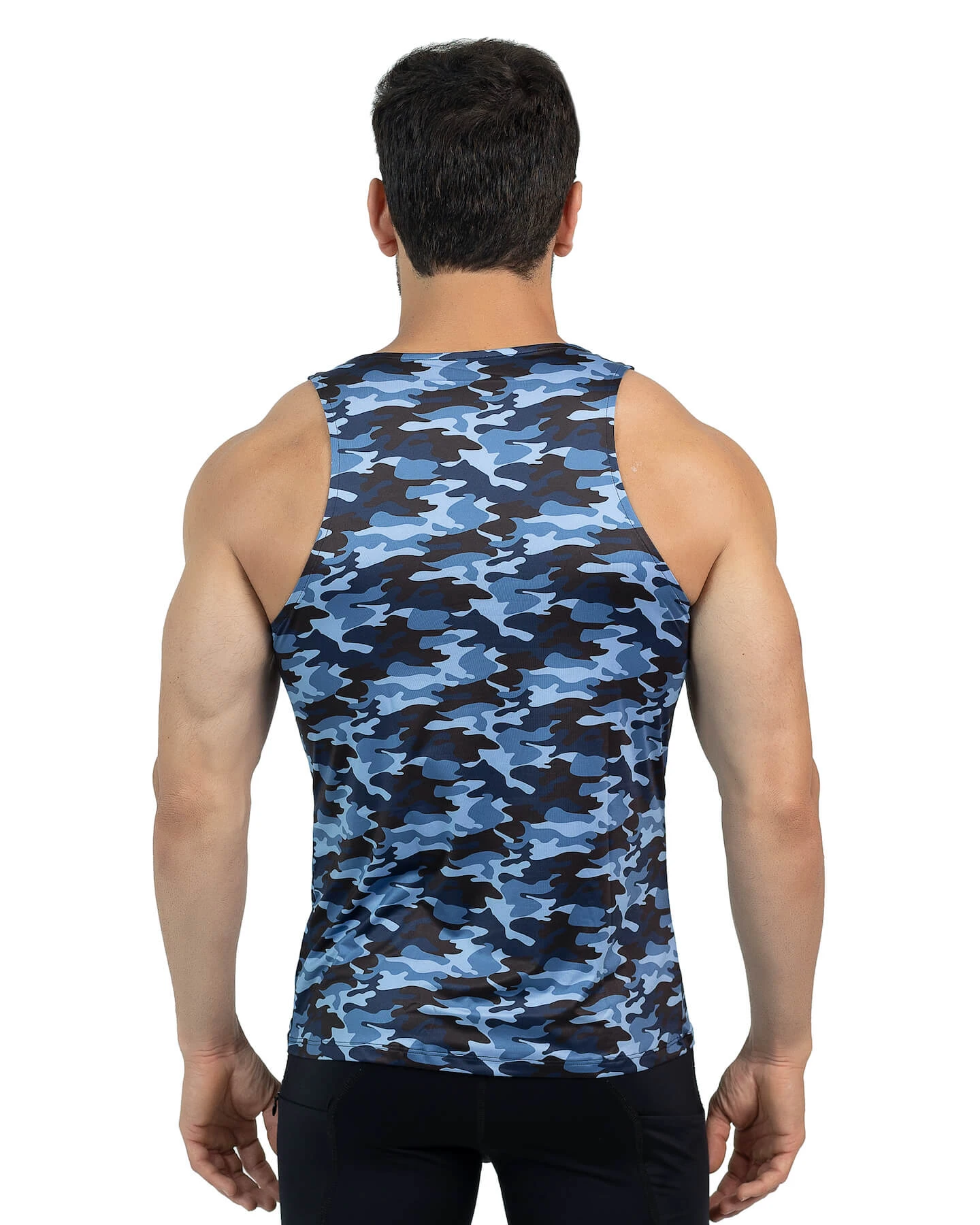 Blue Camo Tank Top 3 Blue Camo Tank Top - Image 3