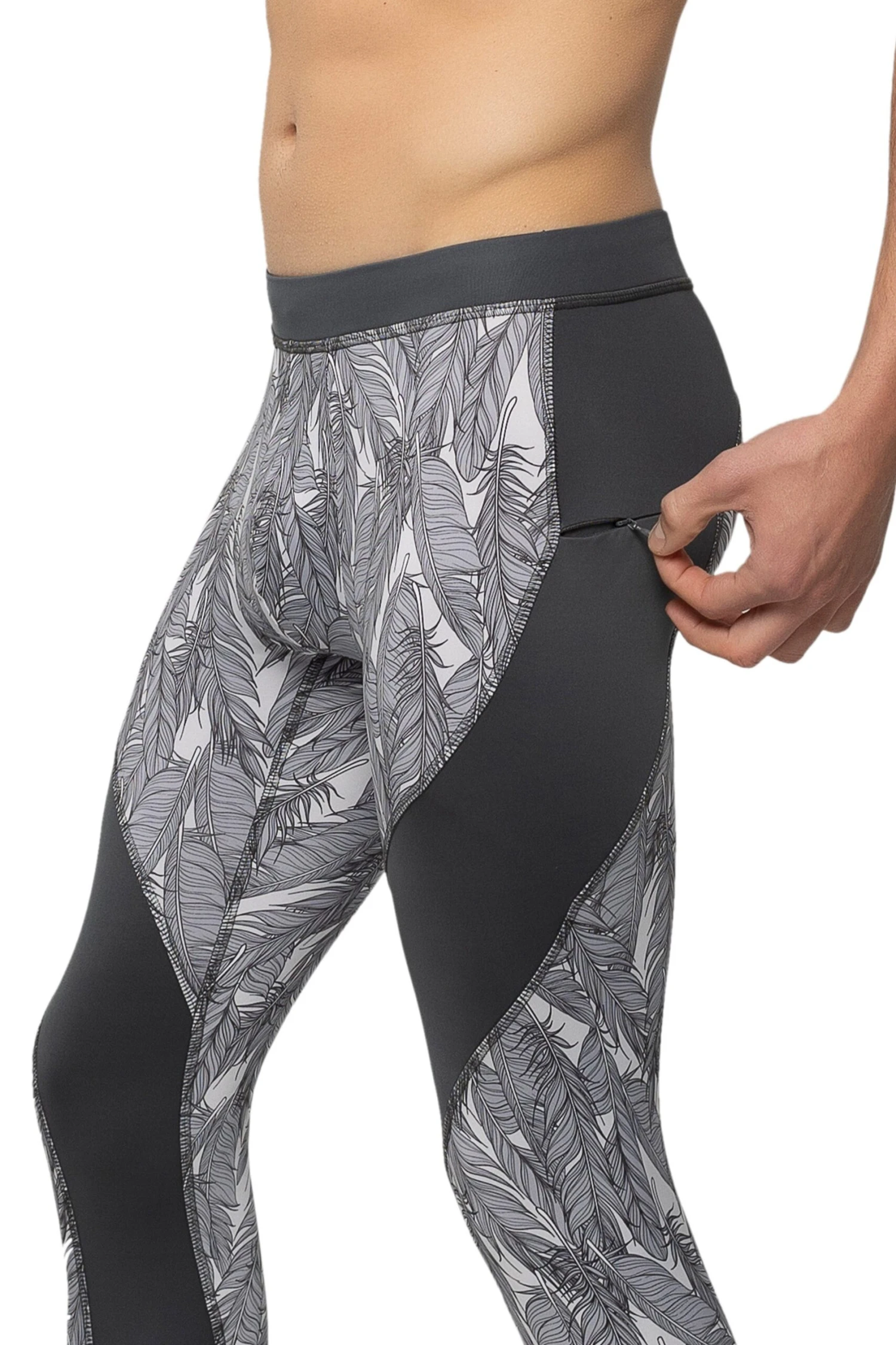 Gray Feathers Meggings 4 Gray Feathers Meggings - Image 4