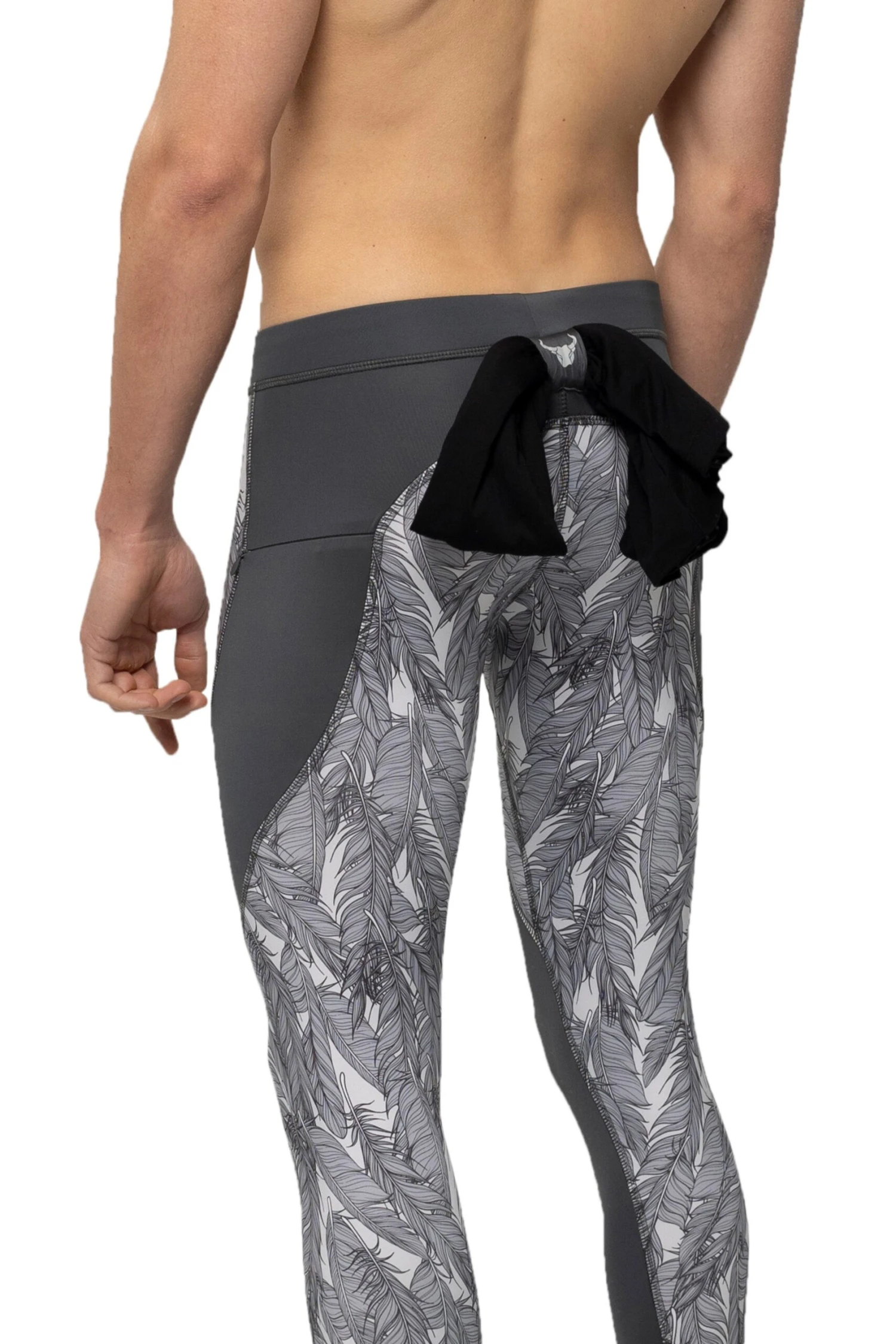 Gray Feathers Meggings 3 Gray Feathers Meggings - Image 3