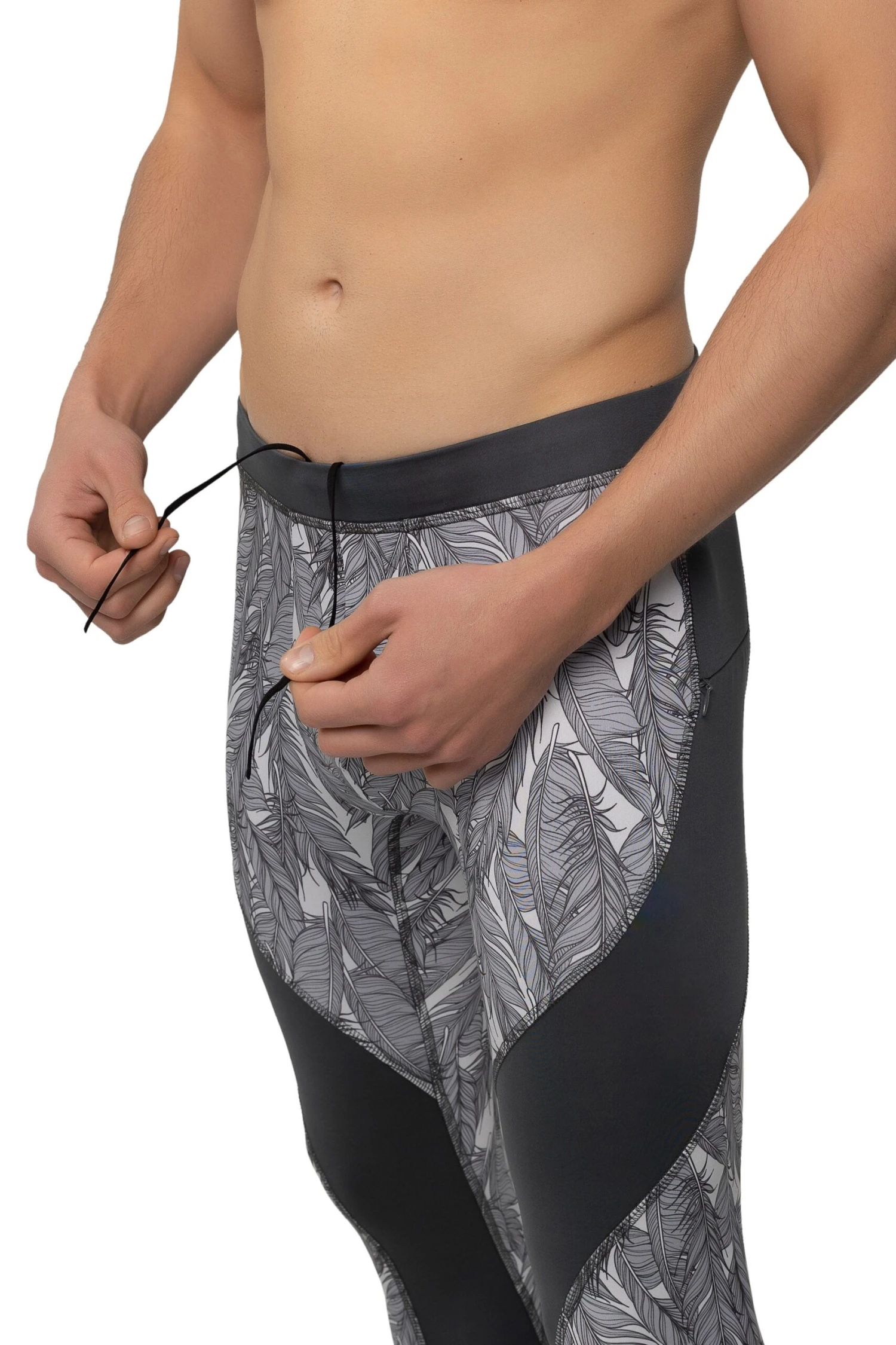 Gray Feathers Meggings 5 Gray Feathers Meggings - Image 5