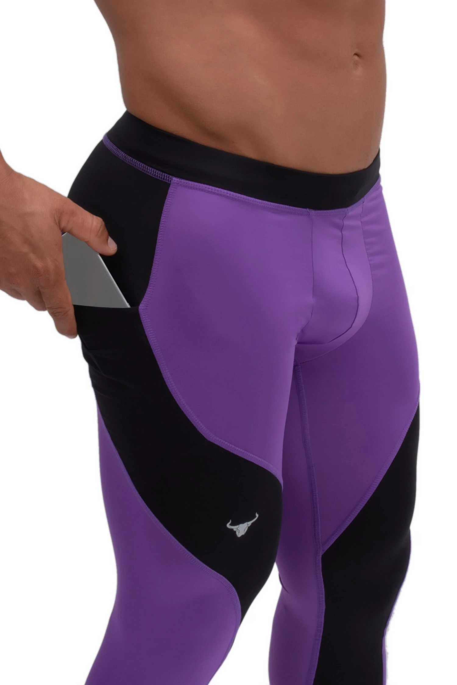 Purple/Black Meggings 2 Purple/Black Meggings - Image 2