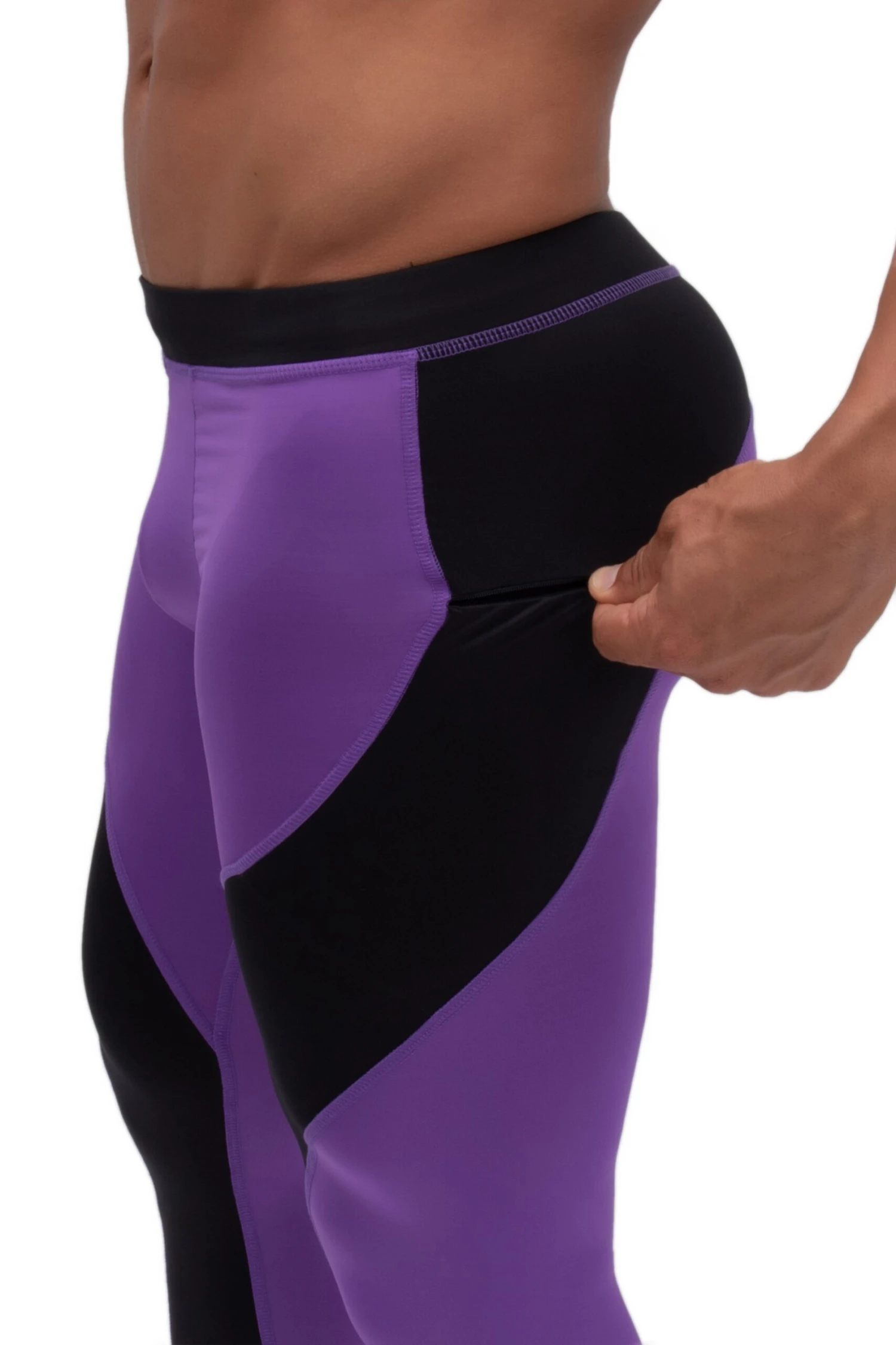 Purple/Black Meggings 4 Purple/Black Meggings - Image 4