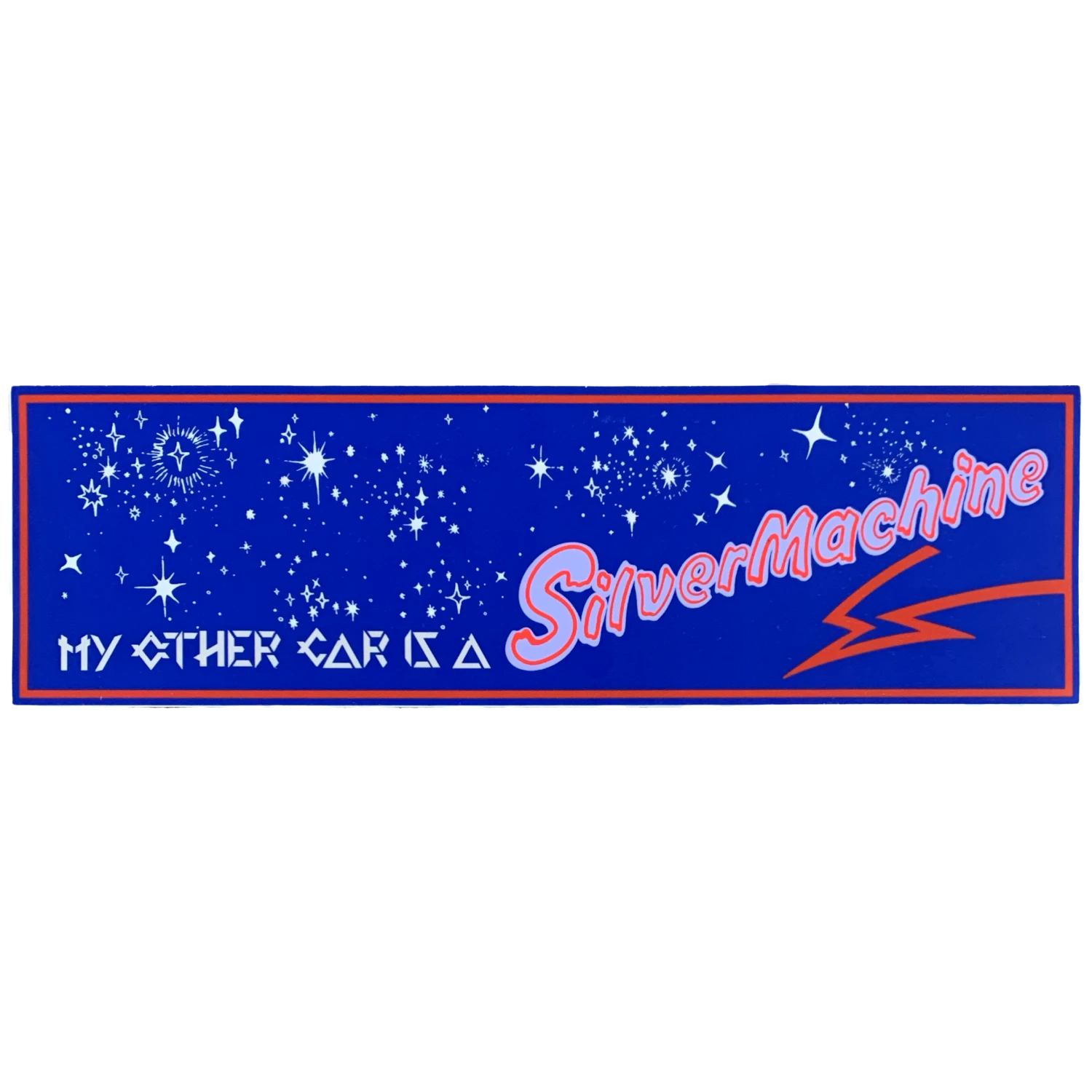 Silver Machine Bumper Sticker 1 Silver Machine Bumper Sticker