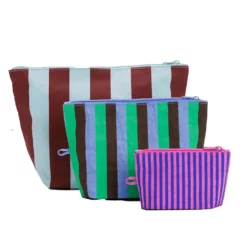 Baggu Go Pouch Set - Vacation Stripe Mix